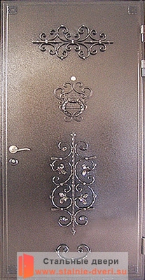 Дверь с коваными элементами KE-018