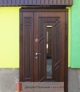 Полуторапольная дверь с массивом дуба